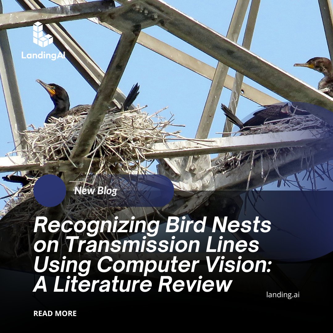 LandingAI's tweet image. Bird nests on transmission lines can disrupt the grid. Our blog explores how #ComputerVision automates detection to save time, labor &amp;amp; improve safety. Learn more: landing.ai/blog/recognizi… 

#AIForGood #GridReliability #Utilities