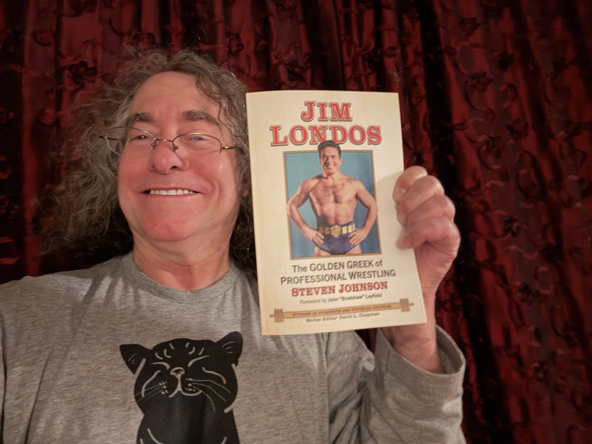 VandalDrummond's tweet image. Just plain jazzed at this moment as Steven Johnson’s newest work arrived in yesterday’s mail! From my point of view, nobody mapped out a career, delivered, and wisely navigated his post wrestling life as wisely as Jim Londos did!