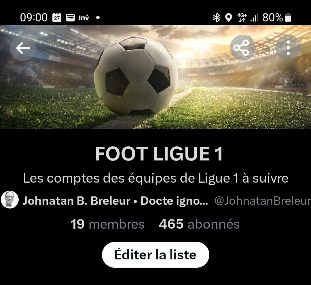 Ma liste FOOT LIGUE 1 a plus d'abonnés que moi 🫥