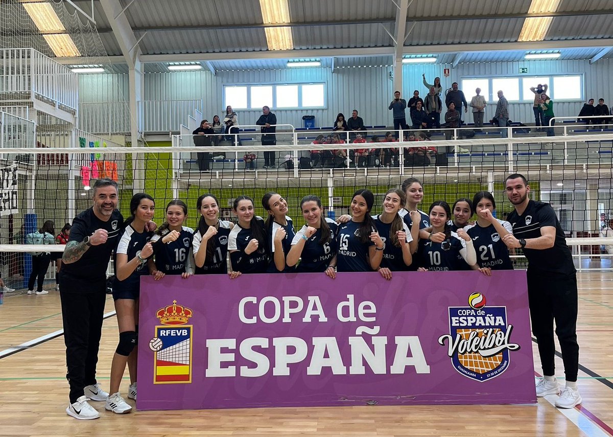 voleibolmadrid's tweet photo. 🏁Comienza la aventura del equipo infantil en la Copa de España 2024 🏆🇪🇸🏐

¡A disfrutar! https://t.co/hDa9kGwq1s