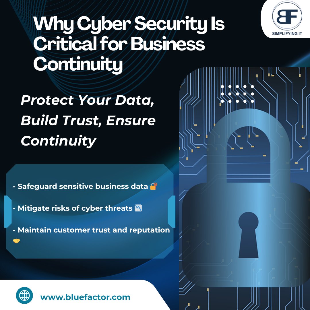 bluefactorbf's tweet image. 🌐 Your business’s survival depends on its cybersecurity! 

💻🔒 In our latest blog, we dive deep into *‘Why Cyber Security Is Critical for Business Continuity.

#virtualsecurity #cybercompliance #dataintegrity #breachprevention #dataencryption #cyberprotection #cyberaudit