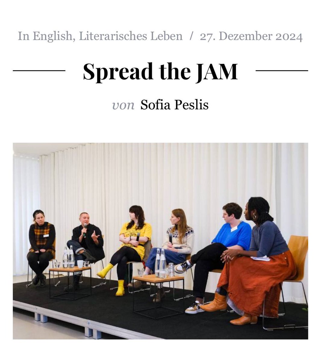 The British Council hosted the Literature Seminar in Berlin, where attendees enjoyed inspiring workshops and panel discussions with talented writers, chaired by the brilliant Helen Oyeyemi. Discover the highlights of this unforgettable event: litlog.de/spread-the-jam/