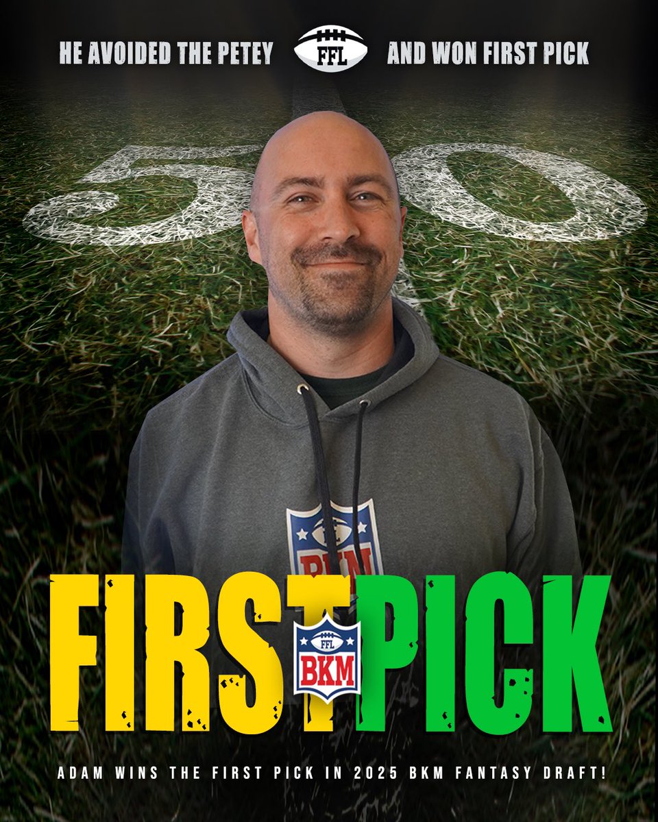 Adam Lougee wins the first pick in the 2025 BKM Draft!