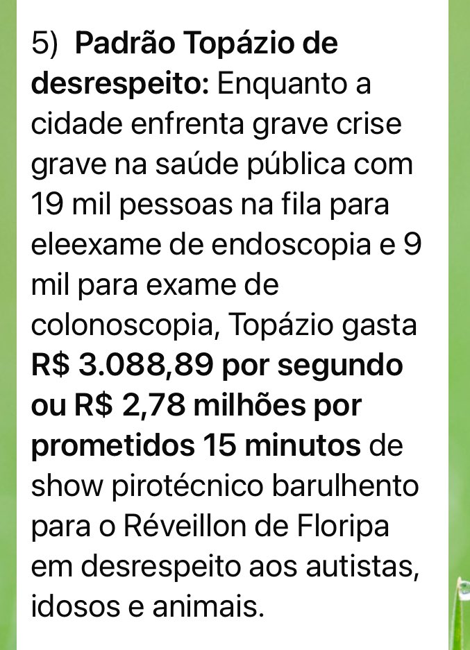 Então Florianópolis…Qd vc for p fila do SUS ou ter um exame negado, ou agendado p outra vida, lembre como estavam lindos os fogos no dia 31/12.  🤫…e não reclame…