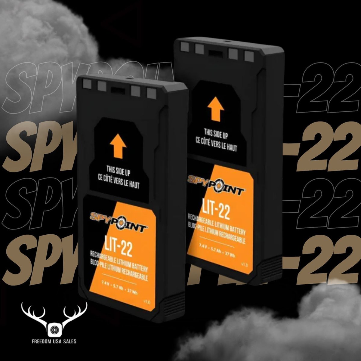 FreedomUSA_com's tweet photo. Keep your outdoor gear running strong with the Spypoint Lit-22 Rechargeable Lithium Battery Pack! Designed for reliability, it’s the perfect companion for your trail cameras and other outdoor equipment.
.
#OutdoorPower https://t.co/Eh4fFLs9Mv