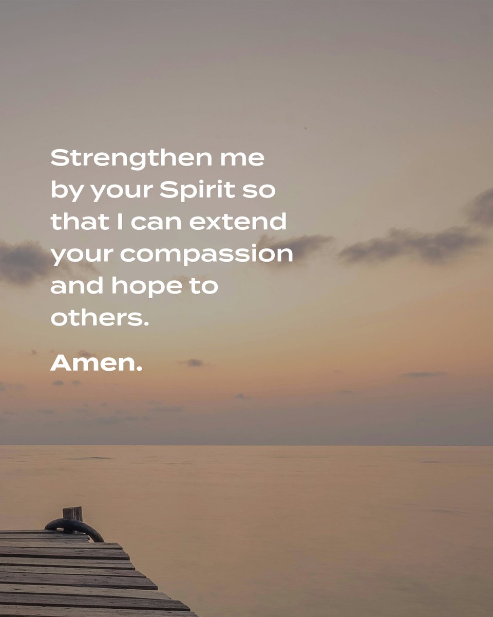 Jesus, thank you for welcoming the suffering and the poor. I surrender to you the ways I feel depleted today.

Strengthen me by your Spirit so that I can extend your compassion and hope to others.

🙏 Add your Amen below.

#Lectio365 #PrayerApp #247Prayer