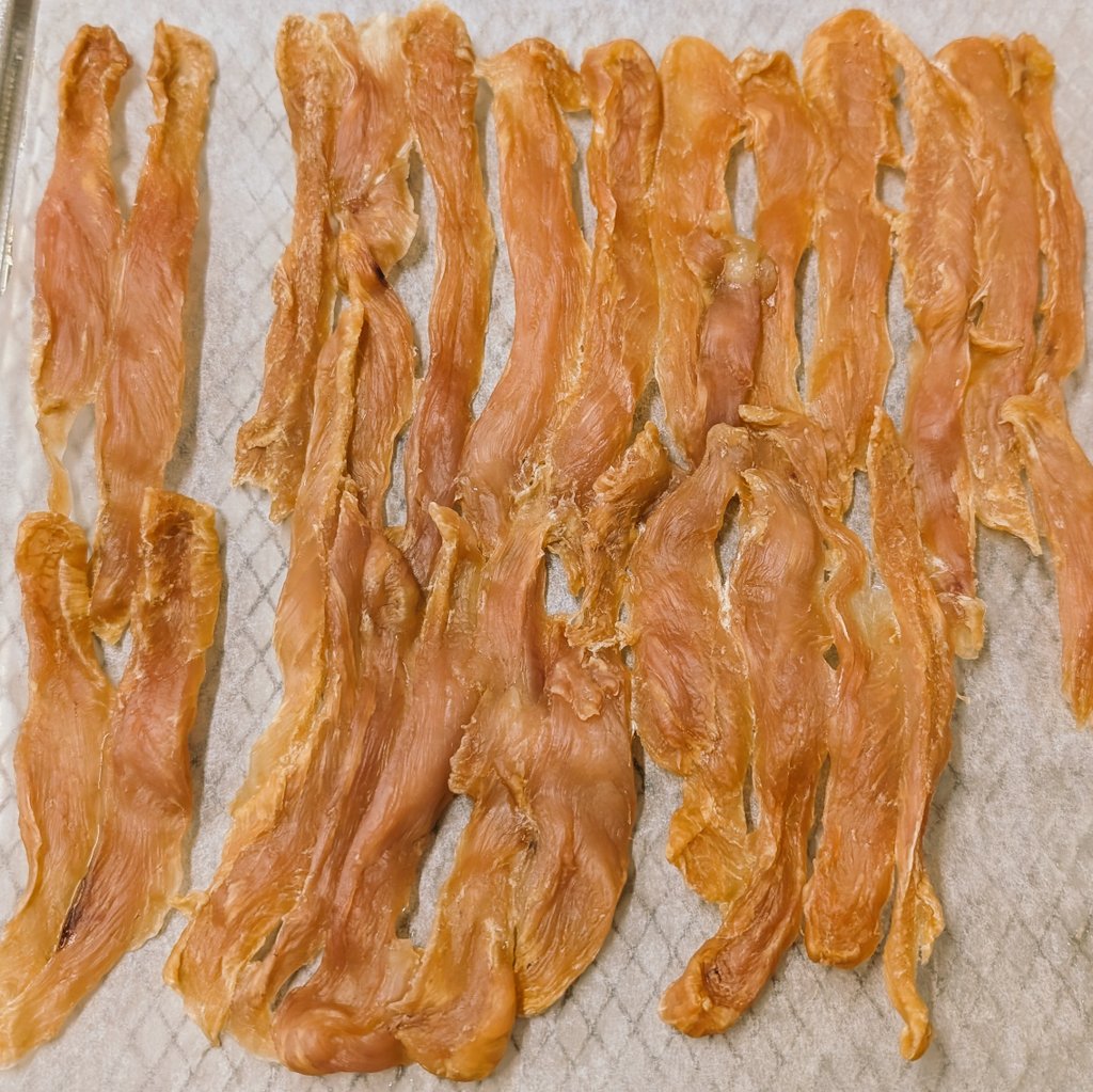 Ototocafe's tweet image. ササミジャーキー完成！

#TESCOM
#手作り犬のオヤツ