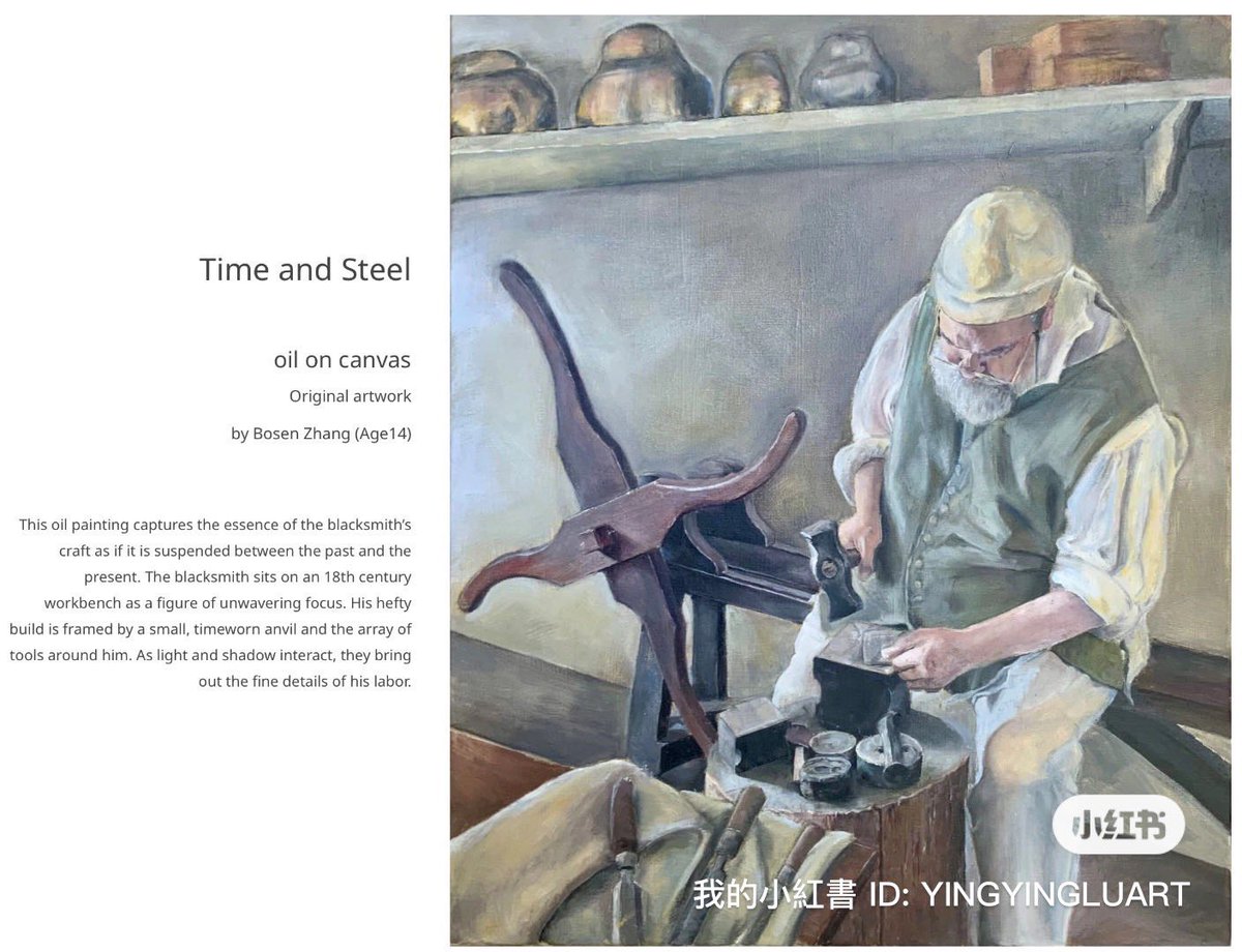 OurBeautifulArt's tweet photo. I’m presenting one of my students- Bosen Zhang, 13 years old. 
His webpage:
https://t.co/ZLXcBighFl https://t.co/wO8TJng0Wr