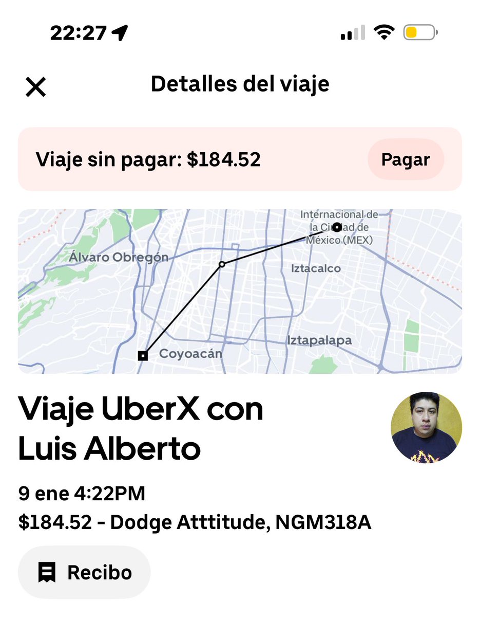 Thisisbaarbz's tweet photo. @Uber_Support como cuando pagas en efectivo y el conductor resultó ser una Rata !!! No voy a pagar doble ! https://t.co/xOVbCWH5tF