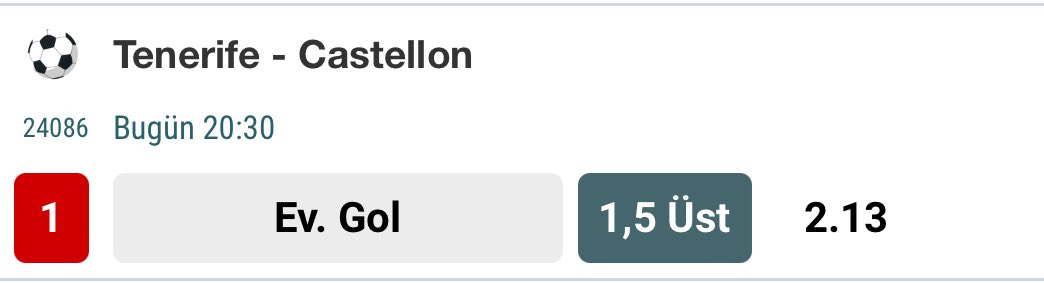 bedotips's tweet photo. 🗓️ 11.01.2025

🕣 20:30

Tenerife - Castellon 

Ev gol 1.5 Üst (2.13) https://t.co/H1wCuFGSLo