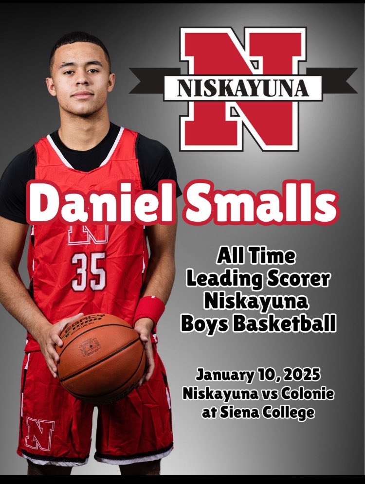 @NiskyHoops (@niskyhoops) on Twitter photo Congratulations to Daniel Smalls becoming the All-Time Leading Scorer in Niskayuna Boys Basketball history!!#NiskyFamily <a href="/Danielsmalls35/">Daniel Smalls</a> <a href="/NiskyAthletics/">NiskyAthletics</a> <a href="/ESPNiskayuna/">Niskayuna Red Zone</a> <a href="/_U2TV/">U2TV</a> <a href="/PankowskiAjCBS6/">AJ Pankowski</a> <a href="/TommyVtine116/">Tommy Valentine</a> <a href="/TUSidelines/">James Allen</a> <a href="/kasportsnews/">Kyle Adams βΎπ₯</a> <a href="/chrystalstone_/">Chrystal Stone</a> <a href="/Griffin__Haas/">Griffin Haas</a> <a href="/dgazettesports/">Daily Gazette Sports</a> Congratulations to Daniel Smalls becoming the All-Time Leading Scorer in Niskayuna Boys Basketball history!!#NiskyFamily <a href="/Danielsmalls35/">Daniel Smalls</a> <a href="/NiskyAthletics/">NiskyAthletics</a> <a href="/ESPNiskayuna/">Niskayuna Red Zone</a> <a href="/_U2TV/">U2TV</a> <a href="/PankowskiAjCBS6/">AJ Pankowski</a> <a href="/TommyVtine116/">Tommy Valentine</a> <a href="/TUSidelines/">James Allen</a> <a href="/kasportsnews/">Kyle Adams βΎπ₯</a> <a href="/chrystalstone_/">Chrystal Stone</a> <a href="/Griffin__Haas/">Griffin Haas</a> <a href="/dgazettesports/">Daily Gazette Sports</a>