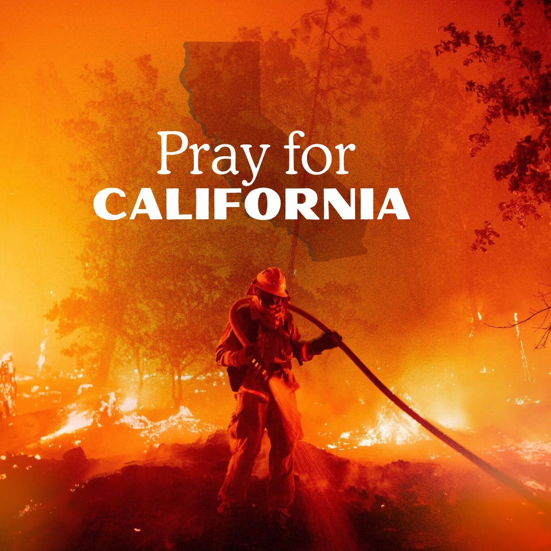 We are united, asking in prayer for the people of California. ❤️

— Read Ephesians 6:18

#prayforLA #prayforCalifornia