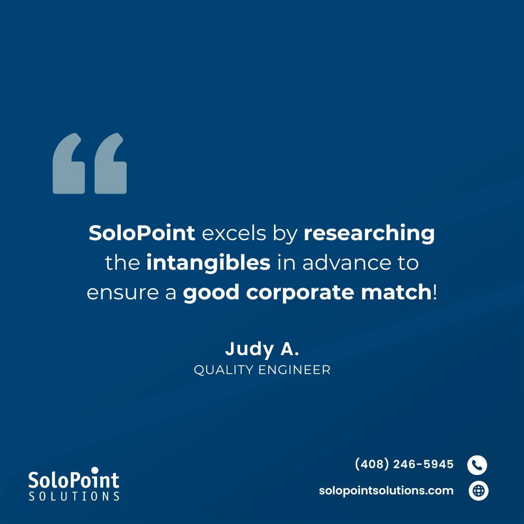 Solo_Point's tweet image. To see all our current openings, visit our job board buff.ly/3bPnbYn or connect with one of our Technical Recruiters at (408) 246-5945.
#Testimonials #CandidateTestimonials #EngineeringStaffing