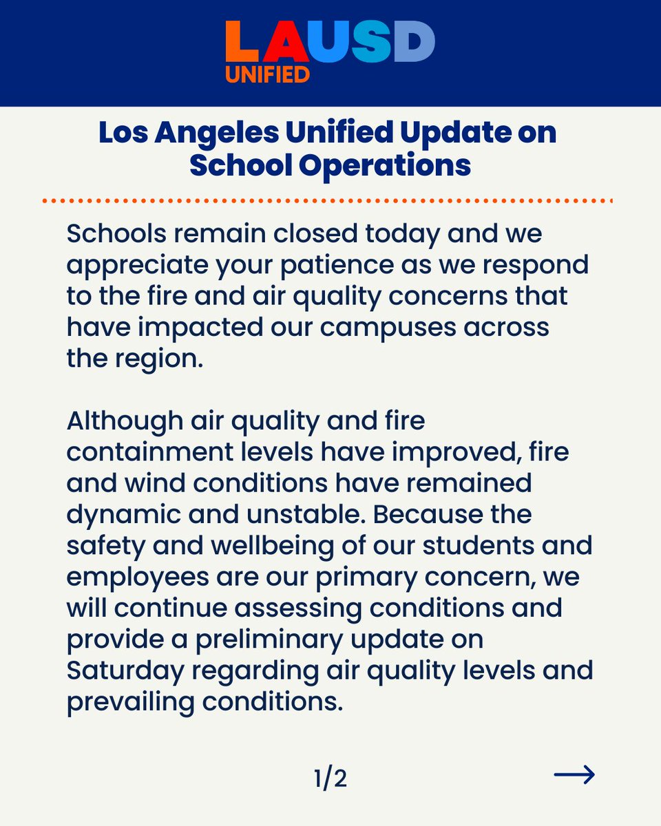 Los Angeles Unified tweet media