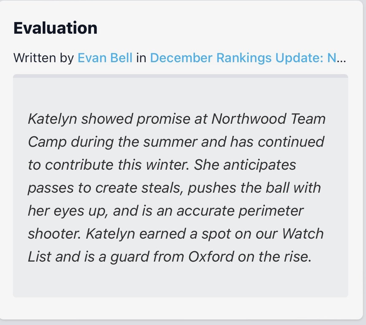 Katelyn Brockway (@brockwaykatelyn) on Twitter photo I’m so thankful for this write up!! I’m so glad to get recognized!! Thank you <a href="/CoachEvanBell/">Evan Bell</a> for the write up!! <a href="/PGHMichigan/">Prep Girls Hoops Michigan</a> <a href="/OHSWBball/">Oxford High School Women's Basketball</a> I’m so thankful for this write up!! I’m so glad to get recognized!! Thank you <a href="/CoachEvanBell/">Evan Bell</a> for the write up!! <a href="/PGHMichigan/">Prep Girls Hoops Michigan</a> <a href="/OHSWBball/">Oxford High School Women's Basketball</a>