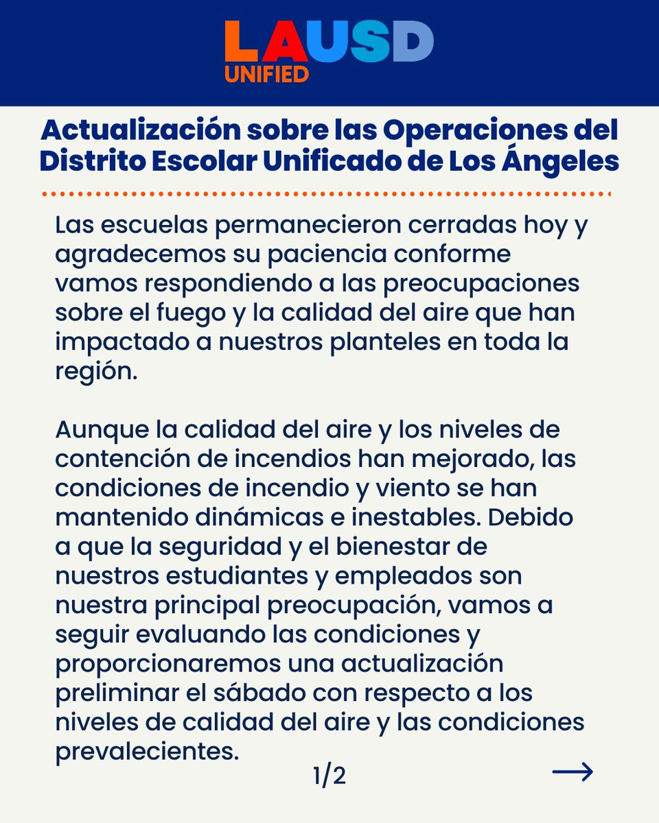 Los Angeles Unified tweet media