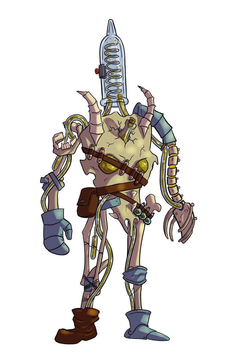 Did some character art for a group I played a MythCraft session with. Was a fun time with some people from <a href="/Tales_of_YVard/">Tales of Y'Vard</a> and others. 

We have a Kleppin Capybara with some mysterious power, an undead Bhrunai and ghost, a Radeen berzerker dachshund, and a bone golem chemist.