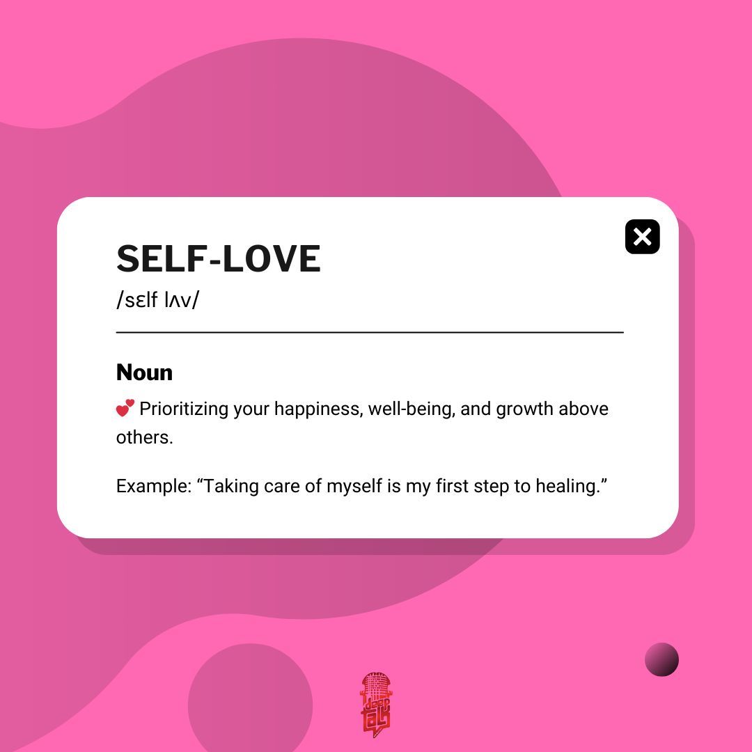 deeptalk_with's tweet photo. Self-love: Love yourself first. 💕 Paano mo pinaprioritize ang sarili mo? Let’s share tips sa Deeptalk! #DeeptalkVocabulary https://t.co/rz6lumdozg