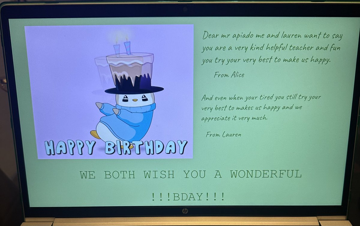 Mr. A 🇵🇭 (@eduardapiado) on Twitter photo Remote learning on my birthday due to the weather, but my amazing students made it special! They sent me this thoughtful surprise, and it truly made my day. Mr. A loves you all! <a href="/ParticipateLrng/">Participate Learning</a> #UnitingOurWorld Remote learning on my birthday due to the weather, but my amazing students made it special! They sent me this thoughtful surprise, and it truly made my day. Mr. A loves you all! <a href="/ParticipateLrng/">Participate Learning</a> #UnitingOurWorld