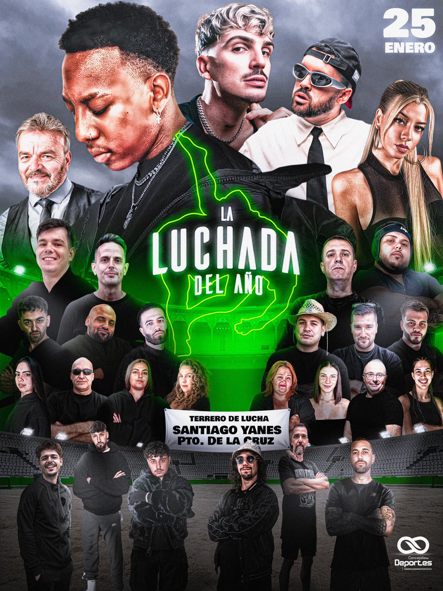 📆 Sábado 25/01/2025
🤳 Más de 20 creadores de contenido
🎤 Actuaciones musicales
🎁 Muchas sorpresas… 
📍Terrero Santiago Yanes, Puerto de la Cruz, Tenerife
🎫 Entradas ya disponibles en ticketlop.es