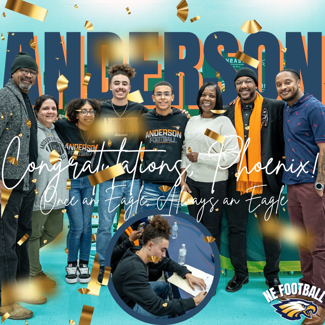 Congratulations to our very own <a href="/PhoenixLove_18/">Phoenix Love</a> for signing his commitment to go play football <a href="/AUFootball__/">Anderson University Football</a> 
#WinTheDay #Exit1U