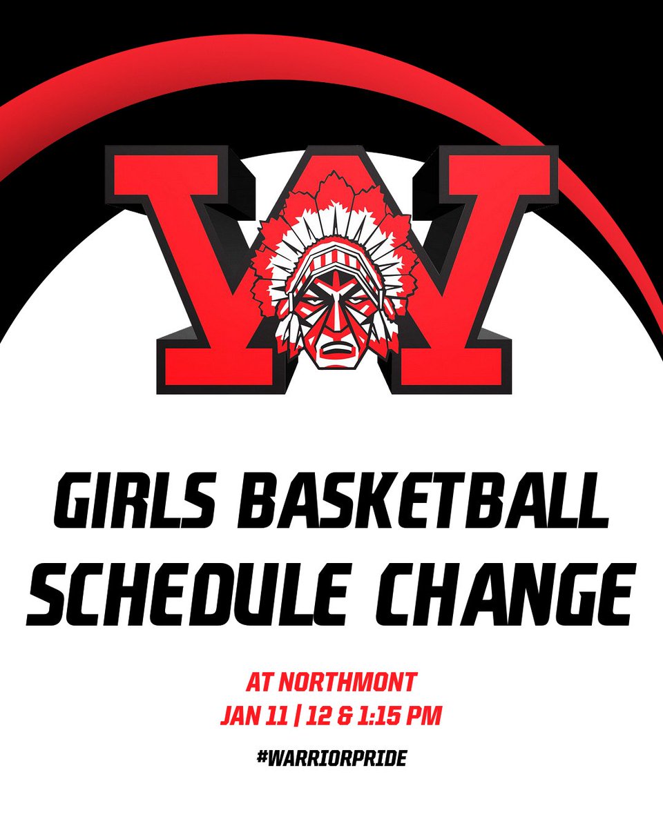 Wayne Athletics (@wayneathletics) on Twitter photo 🏀 | UPDATE
<a href="/WayneGirlsBBall/">Wayne Lady Warriors🏀</a> travels to Northmont tomorrow with NEW game times of 12:00 pm (JV) & 1:15 pm (V).
Get your tickets at northmontschools.hometownticketing.com/embed/all
#WarriorPride 🏀 | UPDATE
<a href="/WayneGirlsBBall/">Wayne Lady Warriors🏀</a> travels to Northmont tomorrow with NEW game times of 12:00 pm (JV) & 1:15 pm (V).
Get your tickets at northmontschools.hometownticketing.com/embed/all
#WarriorPride