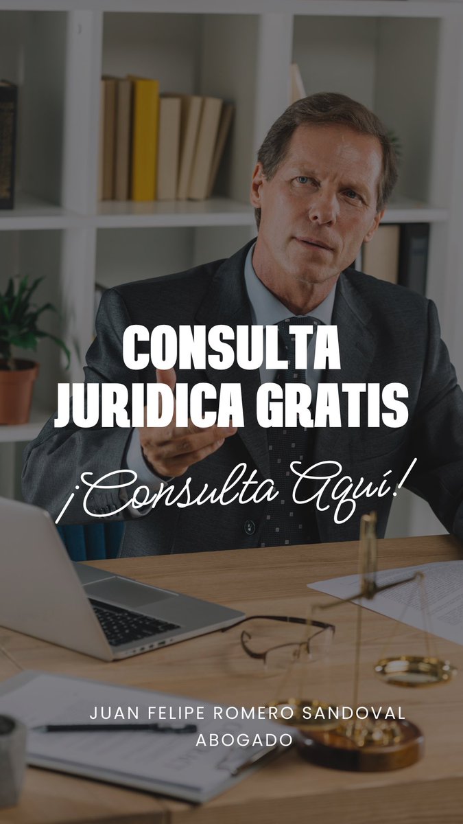 ¡Hola a todos! 

Con ocasión de la entrada de 2025, *quiero obsequiar consultas jurídicas gratuita* a las *primeras 20 personas que me escriban*. Podrán resolver todas sus dudas en el área del derecho. 

¡Espero tu mensaje!