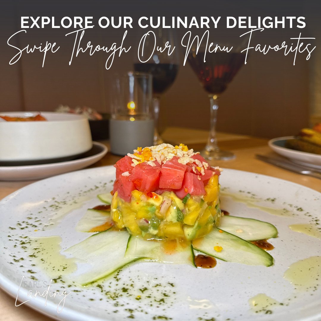 EarlsLanding's tweet image. When it comes to fine dining, every bite counts. Swipe through some of our favorites from the menu and get a taste of what awaits you at Earl’s Landing.

Pictured Above - Tuna Tower, Earl&apos;s Spaghetti, Shrimp Scampi
#MenuFavorites #Earl’sLanding #FineDining #GourmetMeals