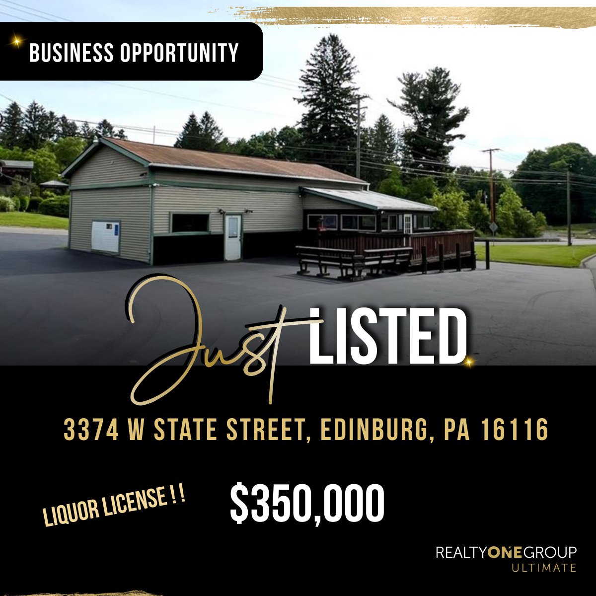 ⭐ 🌟 JUST LISTED!! Explore this incredible Investment Opportunity!

🌟3374 W State St, Edinburg, Pennsylvania 16116

 📞724-201-0514 

#InvestmentOpportunity #RealEstateInvesting #RealtyONEGroupUltimate #tonysLoungebar #LawrenceCounty #Edinburg #BusinessOpportunity