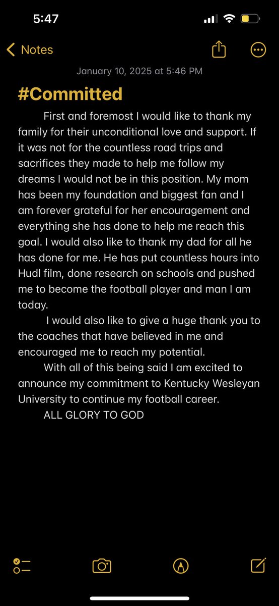 Preston Turner (@preston_turner_) on Twitter photo #AGTG I am blessed to announce that I am 100% committed to <a href="/kwc_football/">Kentucky Wesleyan Football</a>‼️
<a href="/CoachYoung41/">Coach Tyrone Young Jr. II ™</a> <a href="/Playmakerhaddox/">Coach Nick Haddock</a>
<a href="/CoachFrase/">Brandon Frase</a> <a href="/JPIIKnightsFB/">JPII Football</a>
<a href="/JPIIAthletics/">Pope Prep Athletics</a> <a href="/CSmithScout/">Chris Smith</a>
<a href="/BuckFitz/">NPA/SUPERMAX 100</a> <a href="/NCEC_Recruiting/">NPA</a>
<a href="/NatlPlaymkrsAca/">NatlPlaymkersAcademy</a> <a href="/AndrewSFlorio/">Andrew Florio</a>
<a href="/615recruiting/">615 Recruiting</a> <a href="/OnTopAthletics/">OnTopAthletics Inc📚🏈⚾️</a>
<a href="/615Preps/">615 Preps</a> #AGTG I am blessed to announce that I am 100% committed to <a href="/kwc_football/">Kentucky Wesleyan Football</a>‼️
<a href="/CoachYoung41/">Coach Tyrone Young Jr. II ™</a> <a href="/Playmakerhaddox/">Coach Nick Haddock</a>
<a href="/CoachFrase/">Brandon Frase</a> <a href="/JPIIKnightsFB/">JPII Football</a>
<a href="/JPIIAthletics/">Pope Prep Athletics</a> <a href="/CSmithScout/">Chris Smith</a>
<a href="/BuckFitz/">NPA/SUPERMAX 100</a> <a href="/NCEC_Recruiting/">NPA</a>
<a href="/NatlPlaymkrsAca/">NatlPlaymkersAcademy</a> <a href="/AndrewSFlorio/">Andrew Florio</a>
<a href="/615recruiting/">615 Recruiting</a> <a href="/OnTopAthletics/">OnTopAthletics Inc📚🏈⚾️</a>
<a href="/615Preps/">615 Preps</a>