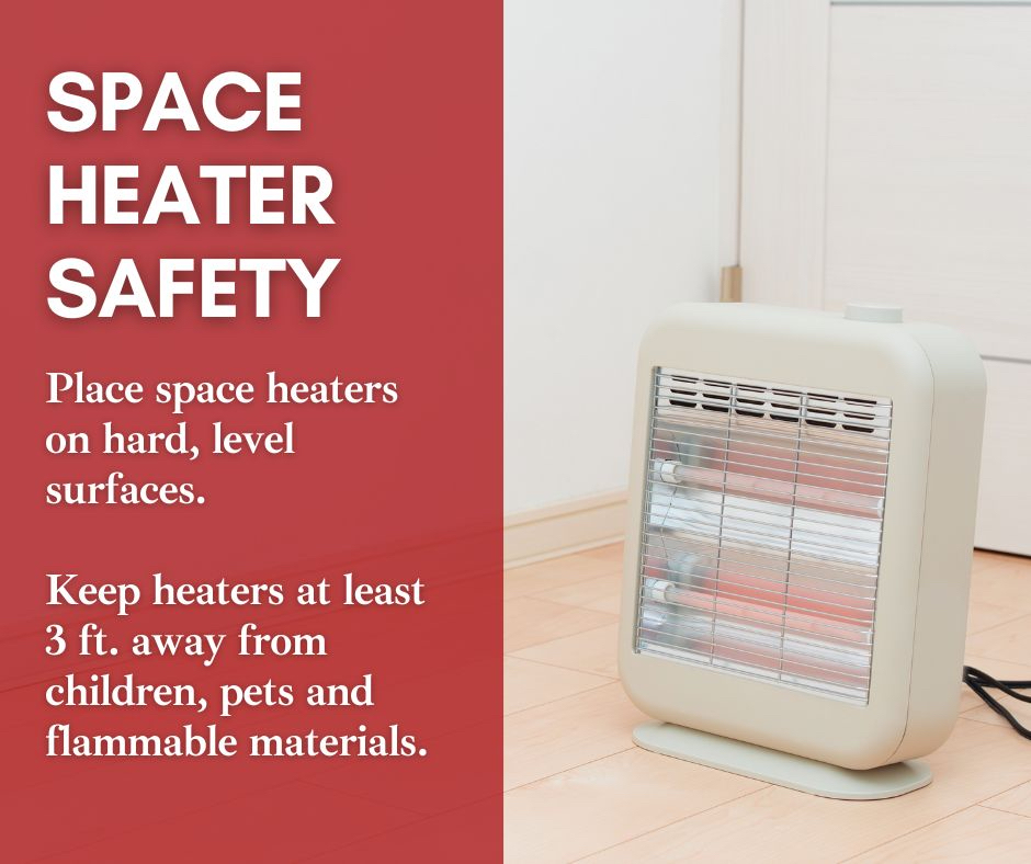 When used incorrectly, space heaters can take a toll on your energy bills and present fire risks in your home. If you’re using space heaters to warm a small area, remember to use the 3-feet rule to reduce the risk of a home fire.