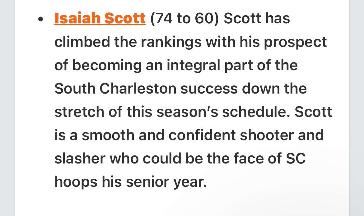 isiah scott (@isiah__scott) on Twitter photo Thanks to prep hoops for the right up and it’s only going to get better from here <a href="/PrepHoops_WV/">PrepHoopsWV</a> *isiah Scott Thanks to prep hoops for the right up and it’s only going to get better from here <a href="/PrepHoops_WV/">PrepHoopsWV</a> *isiah Scott