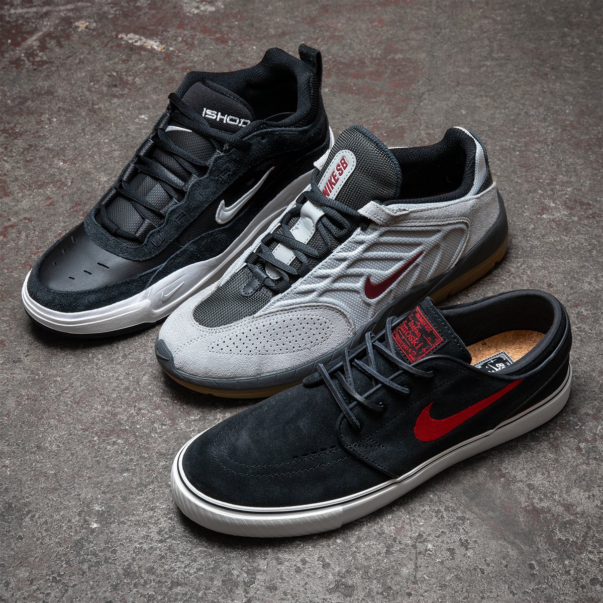 Now available in store and online at Atlas are the latest arrivals from Nike SB including new colorways of the Janoski OG+, Vertebrae and Air Max Ishod. bit.ly/Atlas_NikeSB