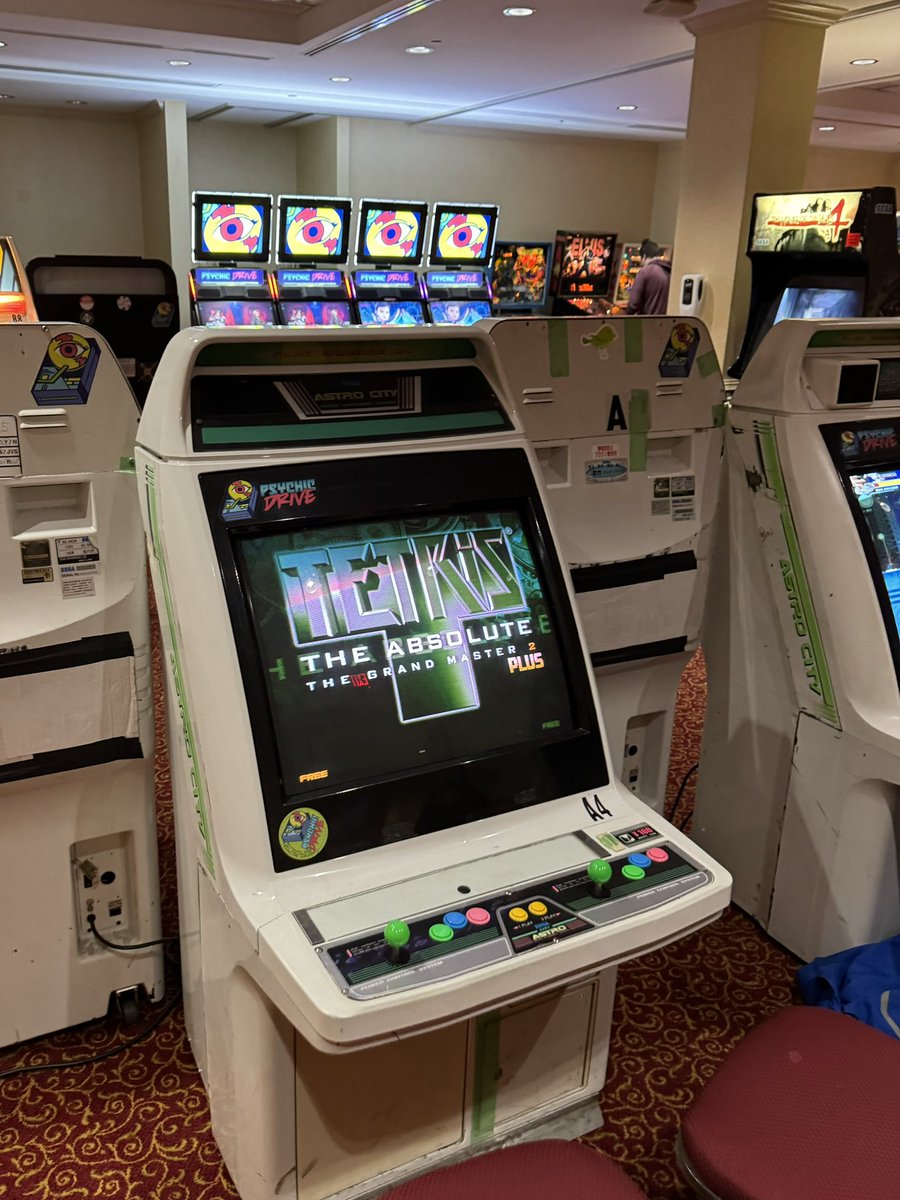 psychicdrive's tweet image. We are absolutely loving the Tetris: The Grand Master showcase at Awesome Games Done Quick! If you’re here in person we have multiple versions of the game to try on arcade hardware in candy cabinets~