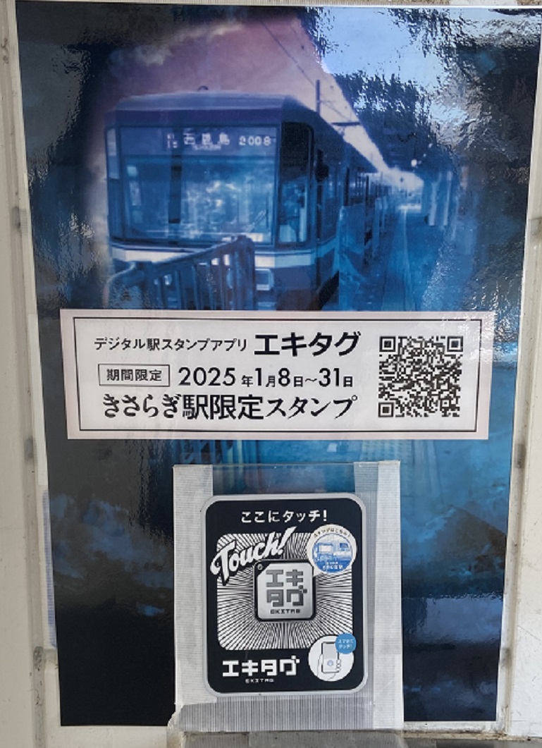 1月11日・12日・13日 時間 9：00～15：00 さぎの宮駅の駅名看板の一部