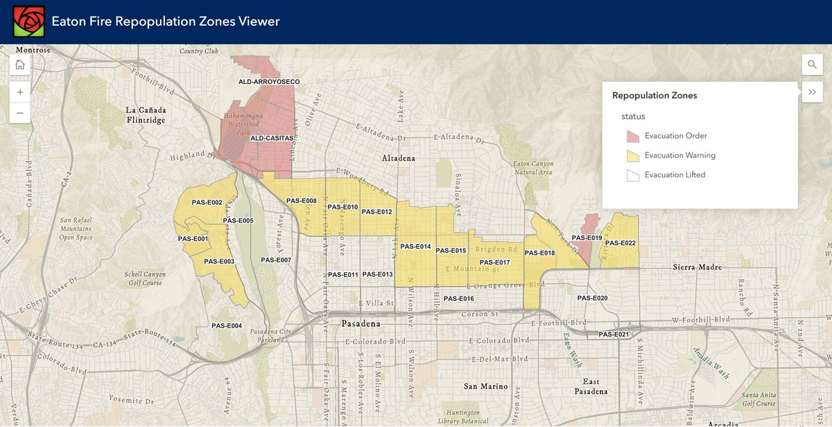 D5 Mandatory Evacuation Order Lifted

Please see the new map (two images attached and the link below). No parts of the district are subject to mandatory evacuation (red). Some parts of the district are still subject to an evacuation warning (yellow).

pasgis.maps.arcgis.com/apps/instant/b…
