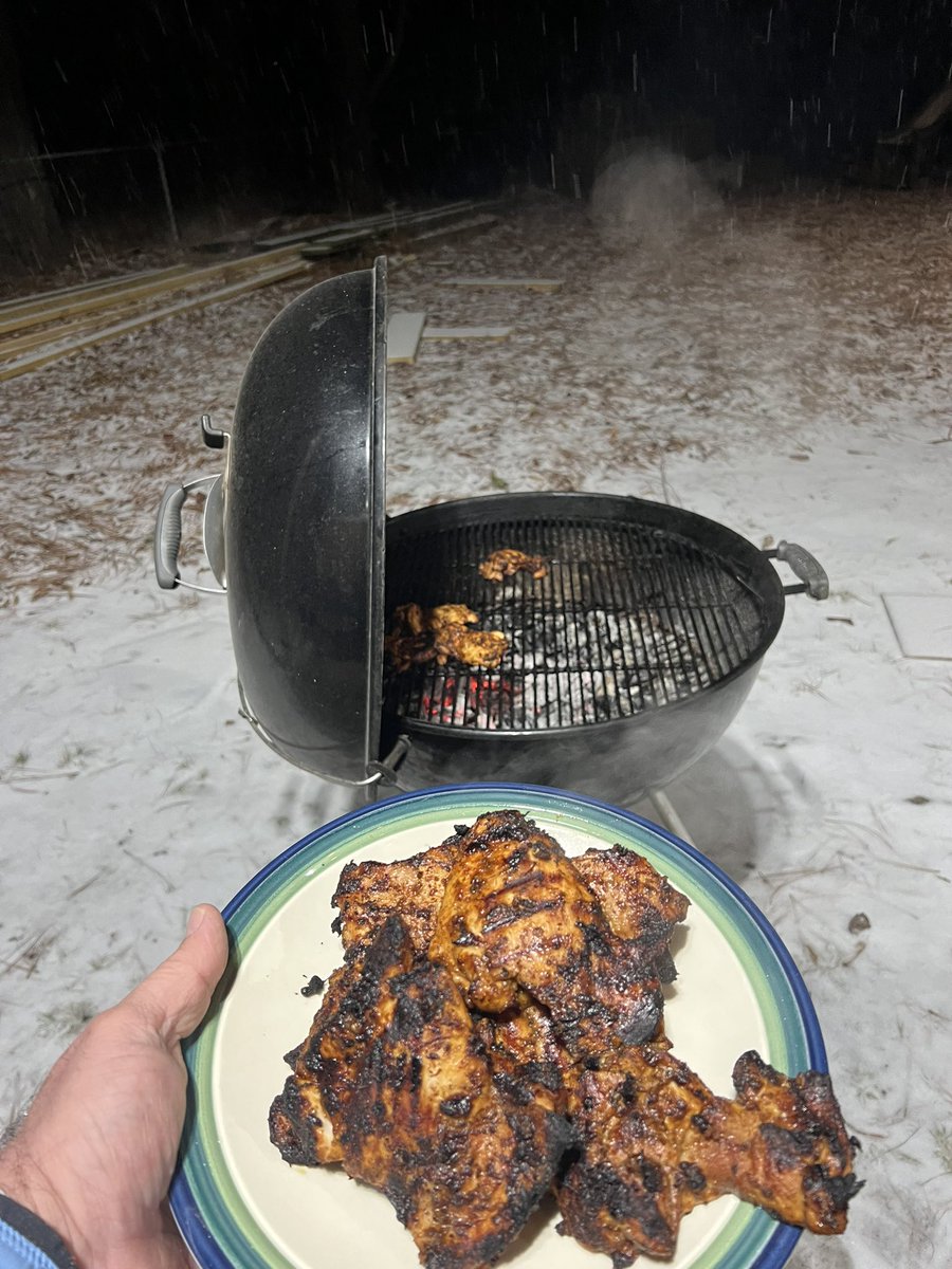 Snow grilling
