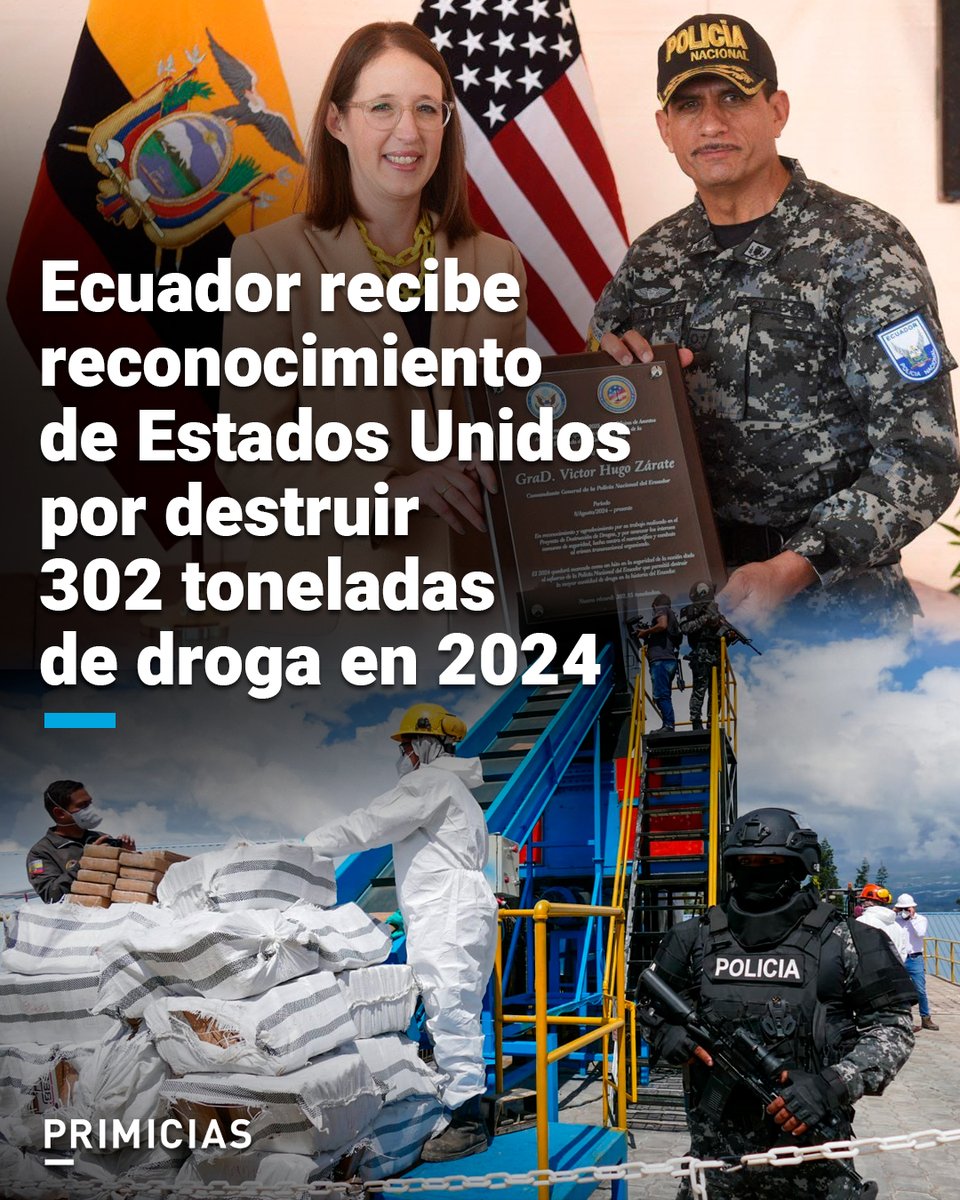 Primicias's tweet photo. Se trata de un récord histórico. La eliminación de los estupefacientes se llevó a cabo mediante la técnica de encapsulamiento en 2024.   https://t.co/DLWwprMtqL https://t.co/YLfePyFeBL
