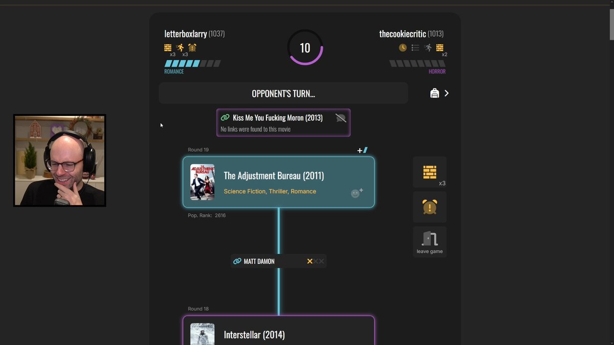 the BM meta in cine2nerdle is crazy