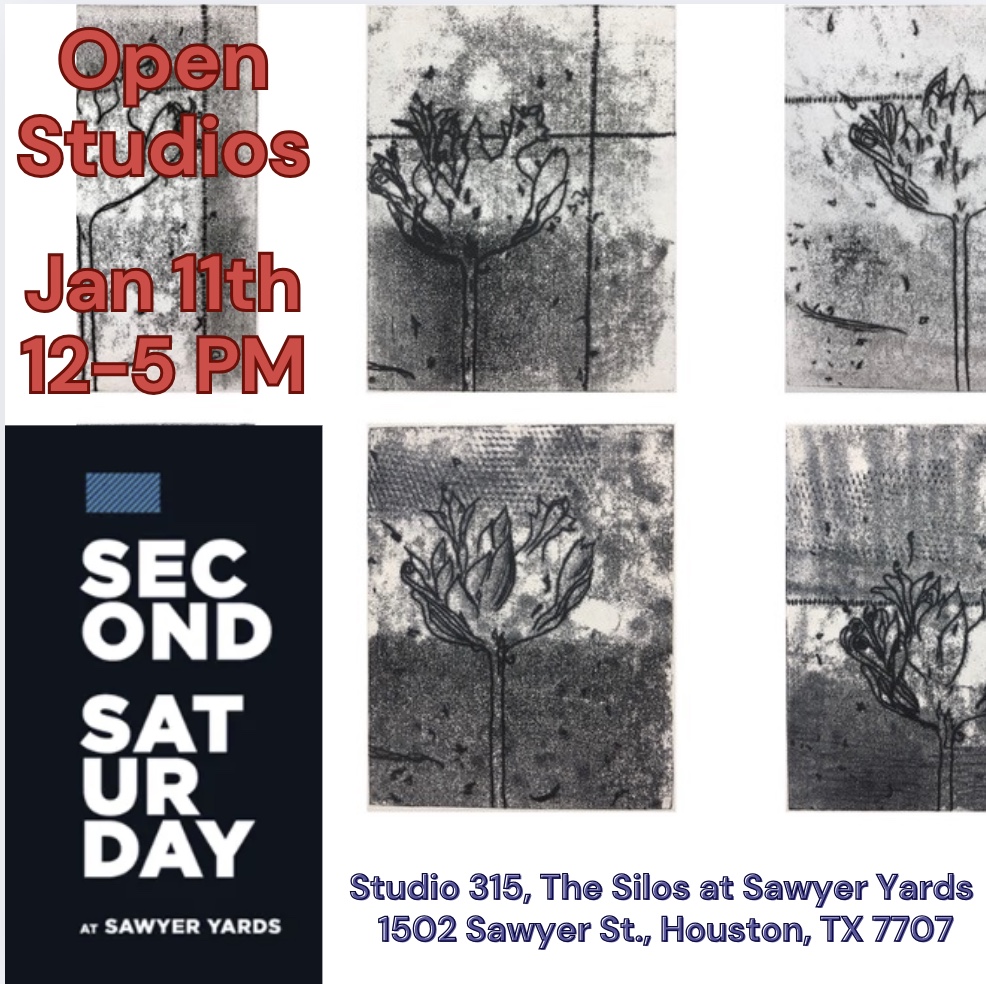 Happy New Year - Feliz Año Nuevo !
January 11th - Second Saturday Open Studios at The Silos at Sawyer Yards - Noon to 5 PM
