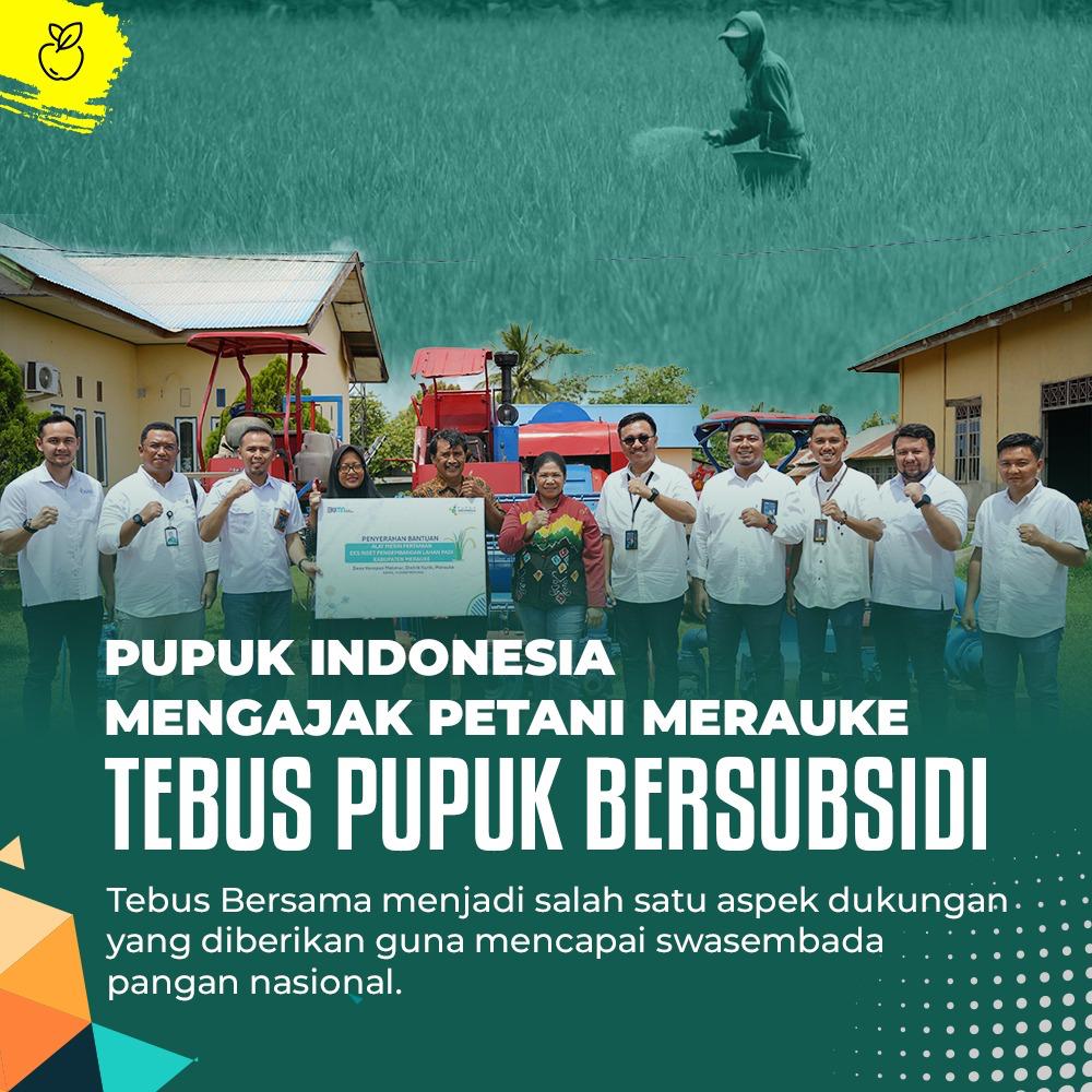 Program tebus pupuk bersubsidi merupakan kegiatan yang diinisiasi Pupuk Indonesia untuk menjaga ketersediaan pupuk di tingkat petani serta mendukung akselerasi penyaluran pupuk bersubsidi.

Los Angeles Lolly RI 36 Dagunya 
Blok M Angin  Tompi California