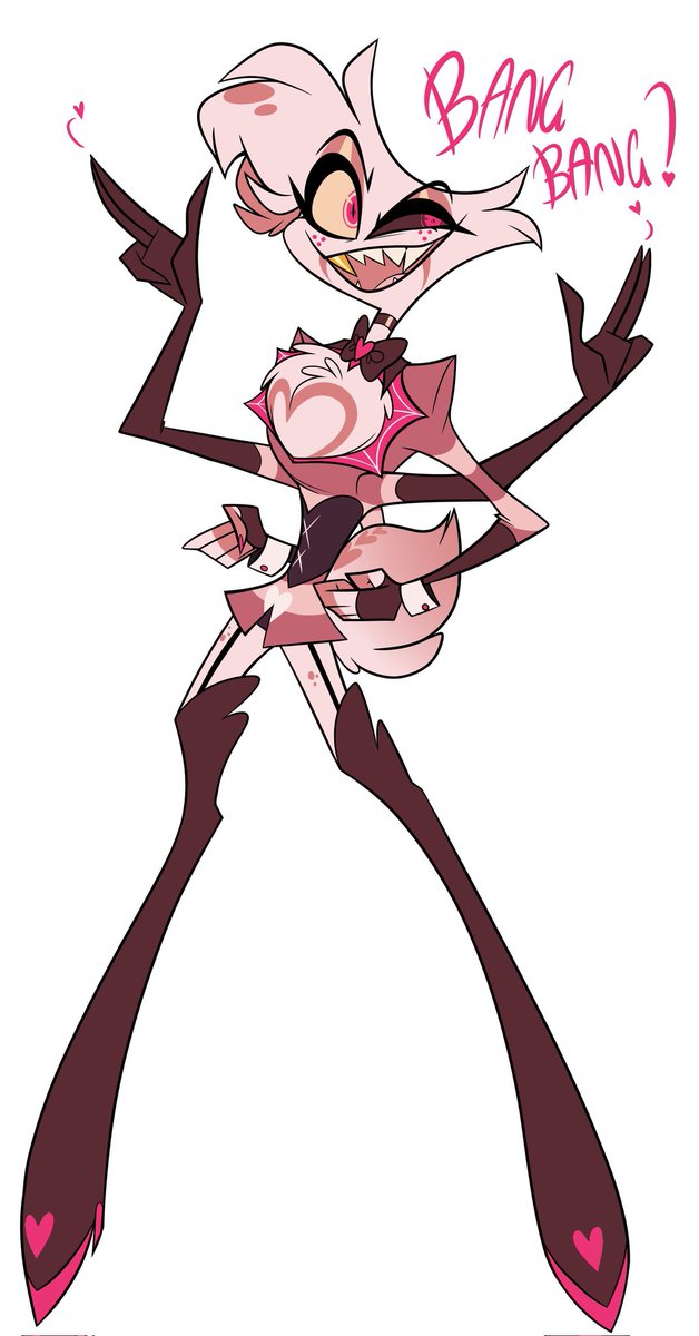 Redrew my angeldust redesign! 
These are just for fun :]
1st n 2nd are the new ones 
#HazbinHotel #HazbinHotelAngel #angeldusthazbinhotel #HazbinHotelAngeldust