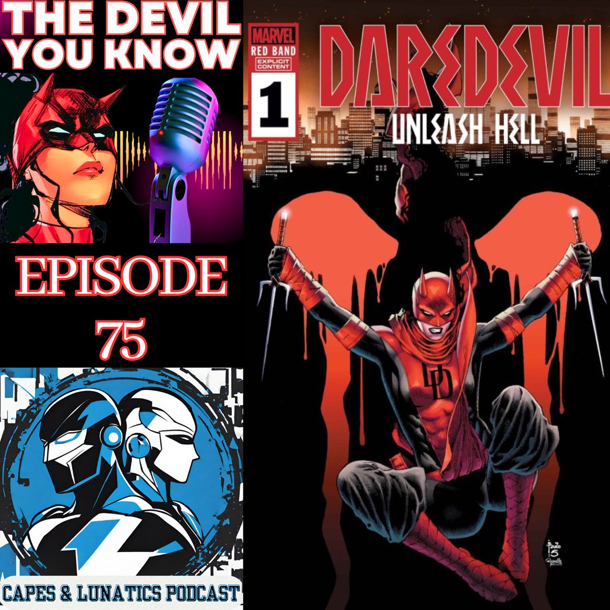 DaredevilPod's tweet image. The Devil You Know Ep #75

Phil and Lilith review #Daredevil #138 &amp;amp; #GhostRider #20 featuring Ghost Rider. PLUS: review of Daredevil: Unleash Hell #1. 

🍎 Apple Podcasts: tinyurl.com/m4vawn7u

🎧 Spotify: tinyurl.com/yxc5s87z

▶️ YouTube: tinyurl.com/yufnffxe