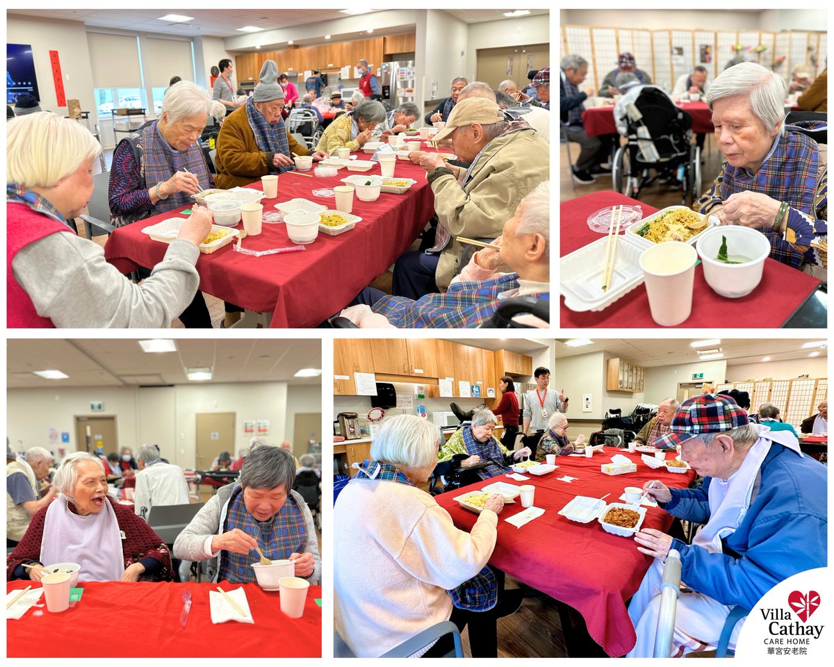 “These meals remind me of the ones I used to enjoy with my family!”
Made possible by our generous donors, we have launched the “Villa Express” program, bringing different restaurants flavours for residents to enjoy a delicious dining experience with friends from different floors.