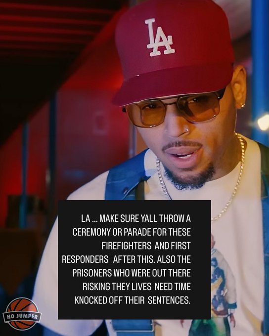 Chris Brown Twitter Post