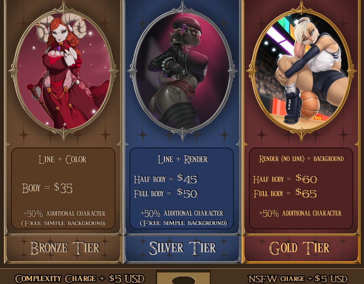 Comm prices for anyone interested