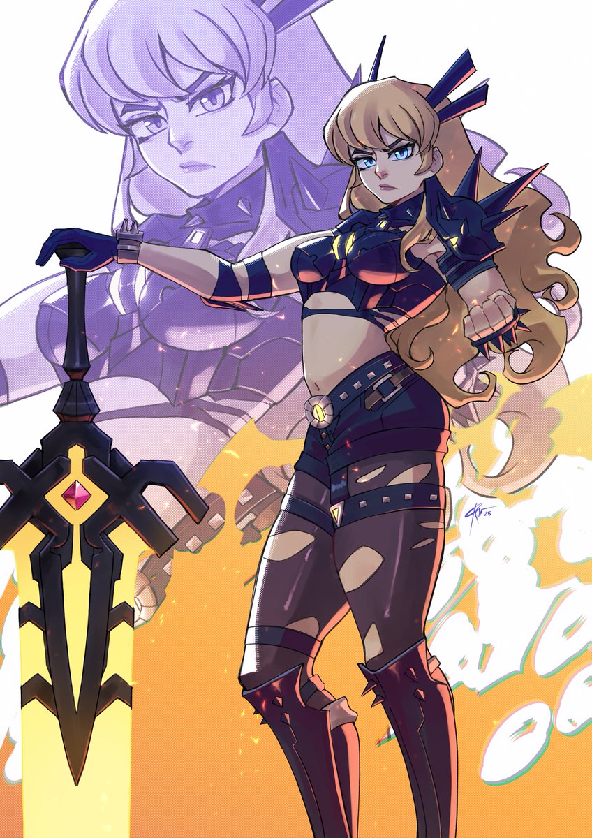Corviwing's tweet photo. Magik in her Marvel Rivals look cuz its so good! #MarvelRivalsfanart #MarvelRivals https://t.co/UnRaytZrMP