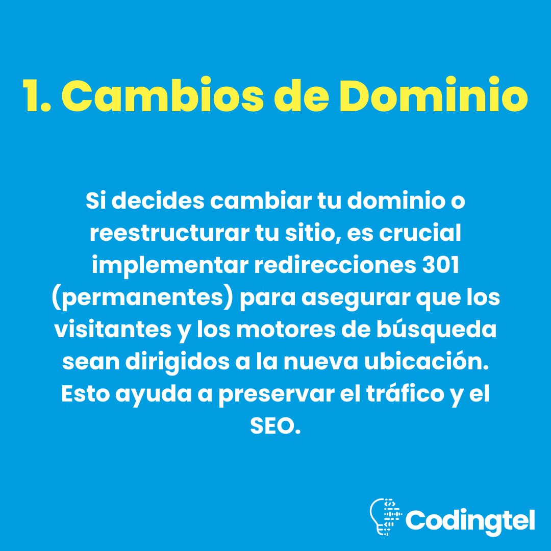 codingtel's tweet image. Si necesitas ayuda con la implementación de redirecciones en tu sitio, ¡en Codingtel estamos aquí para ayudarte¡¡Contáctanos!
#Redirecciones #SEO #DesarrolloWeb #Codingtel