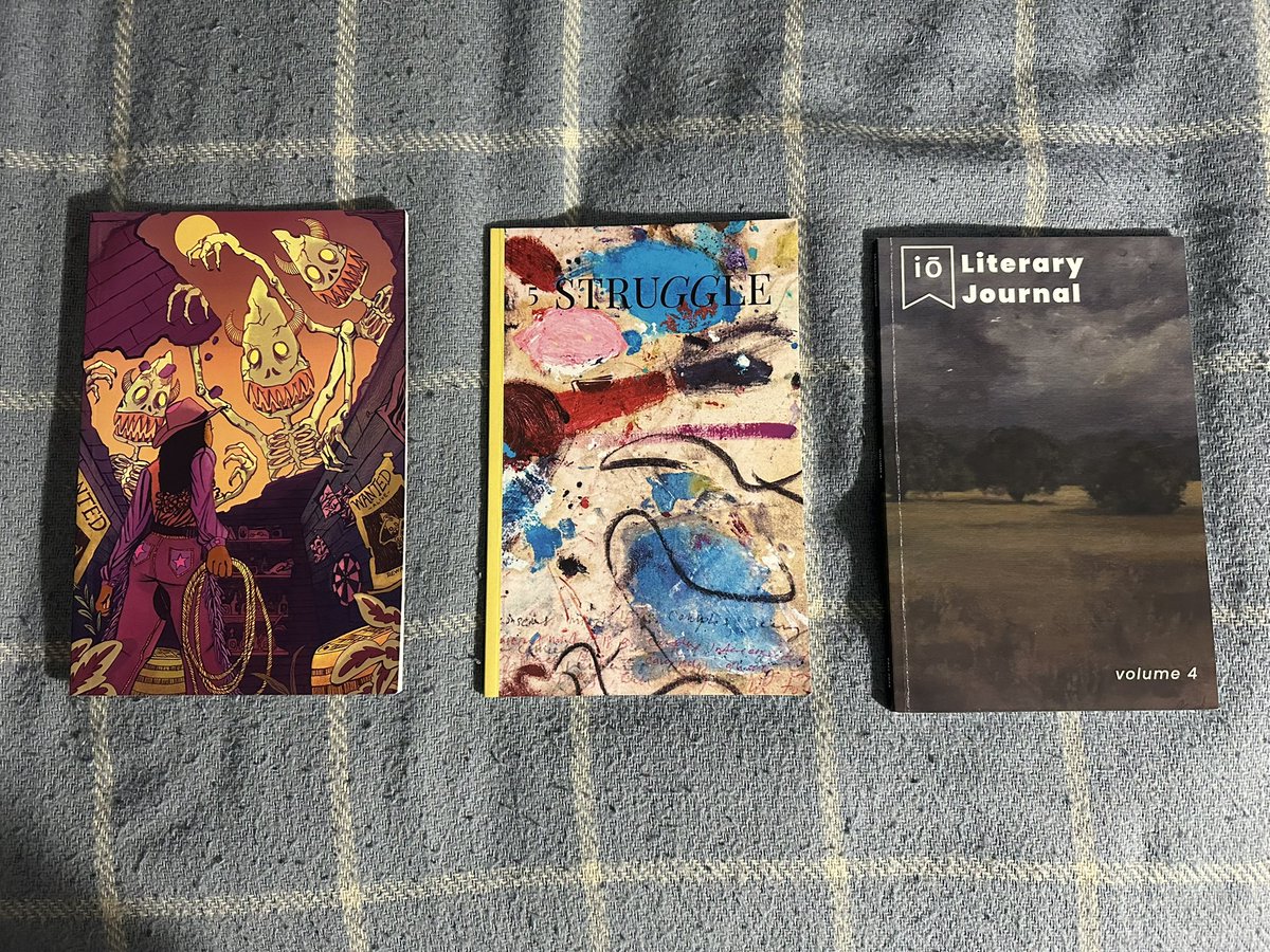 JosephFGargiulo's tweet photo. #CurrentlyReading “#LuckyJefferson” #Awake Number 5, “#StruggleMagazine” Issue 5 (Summer 2023), and “#iōLiteraryJournal” Volume 4 (Fall 2023).
#LiteraryMagazine #LiteraryJournal #CLMP https://t.co/a52G2OAwKK