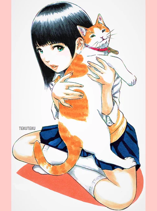 個性を出そうと人と違う変わったことをしようとしがちだけど他の人も似たような考えで変わったことをすれば結局打ち消し合って埋もれる可能性も高いわけで案外自然に外連味なく普通のことをそのまました方が目立つ場合もあるよと #オリジナルイラスト 